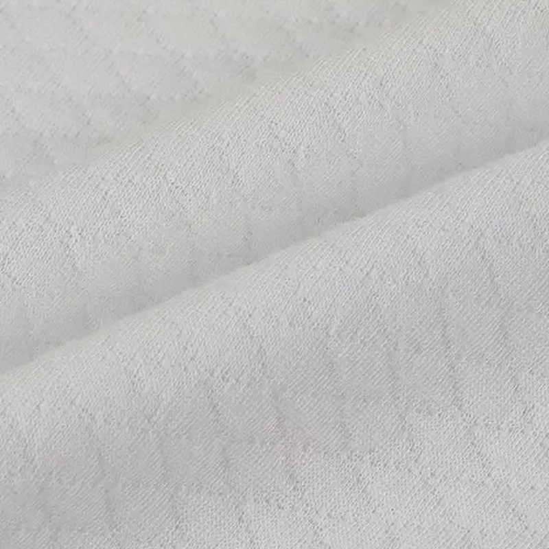 100%涤菱形氨纶提花布